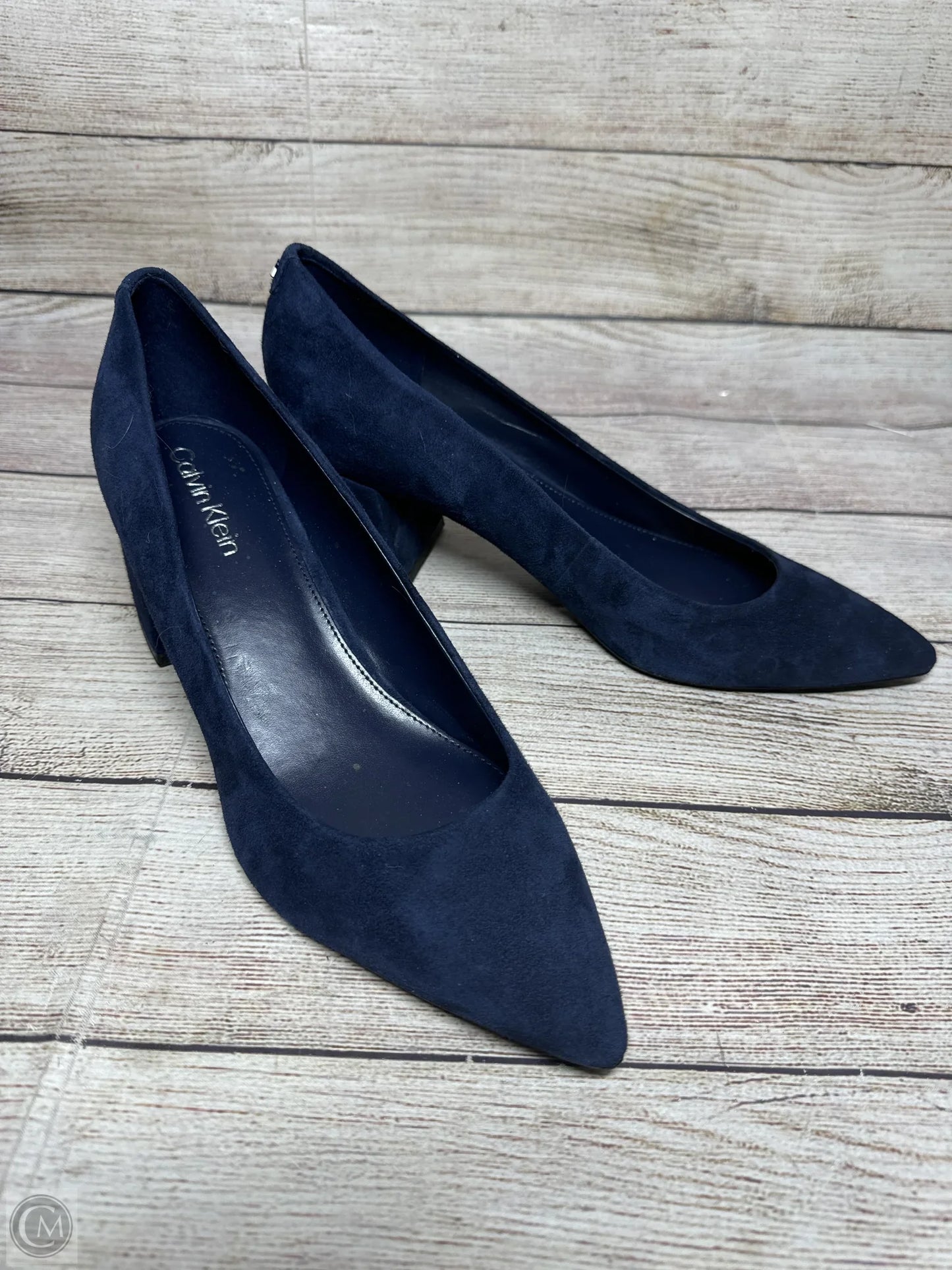 Shoes Heels Block By Calvin Klein In Blue, Size: 8.5