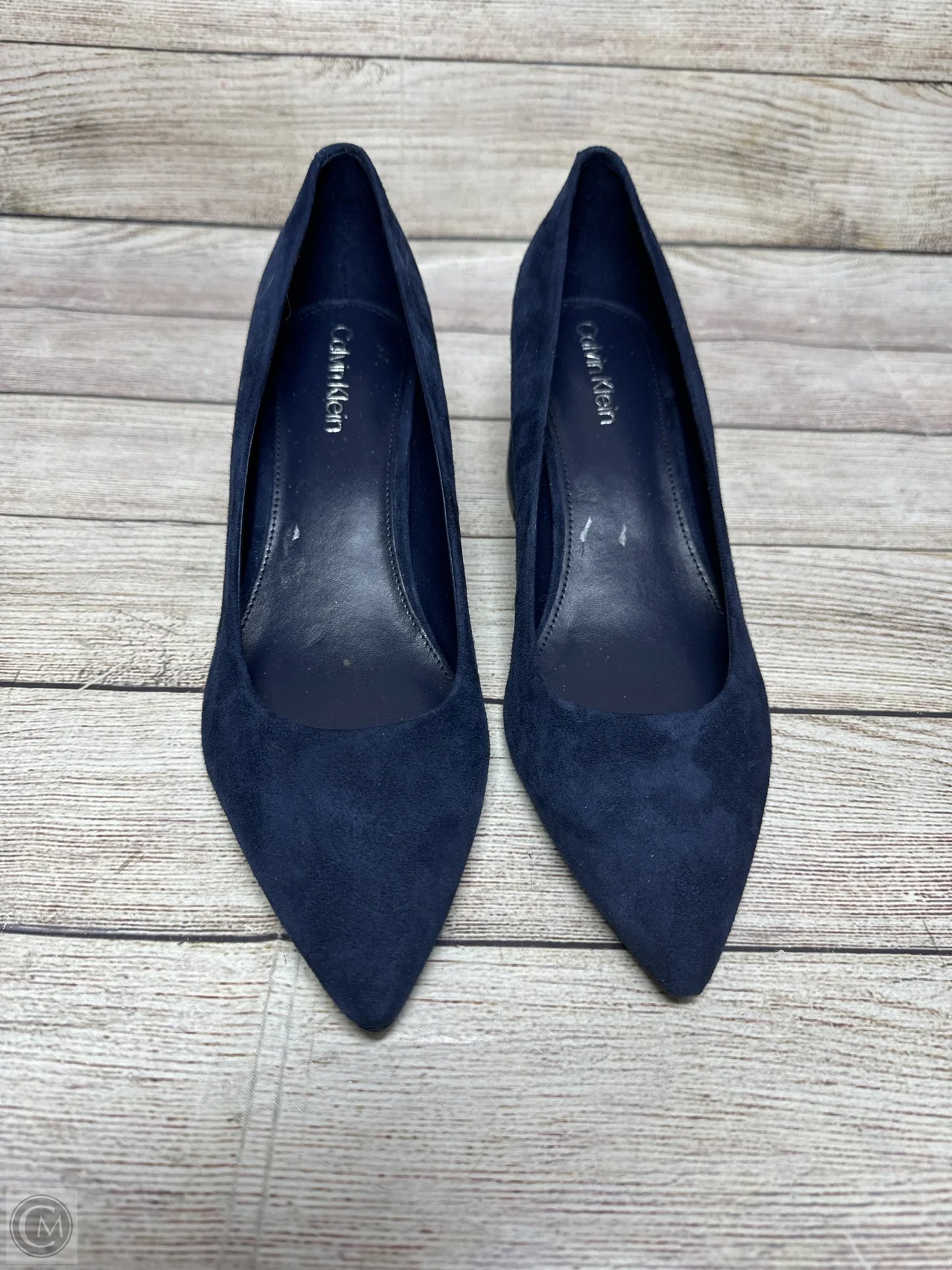 Shoes Heels Block By Calvin Klein In Blue, Size: 8.5