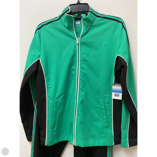 Athletic Pants 2pc By Clothes Mentor In Black & Green, Size: M