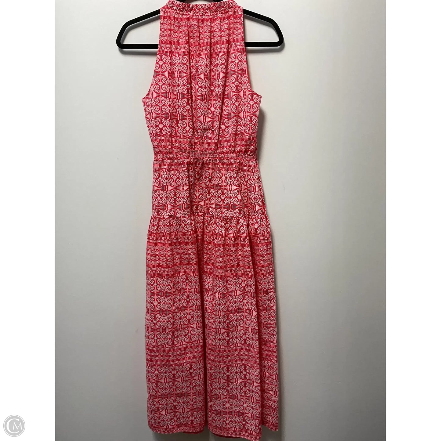 Dress Casual Midi By Anne Klein In Red & White, Size: Xs