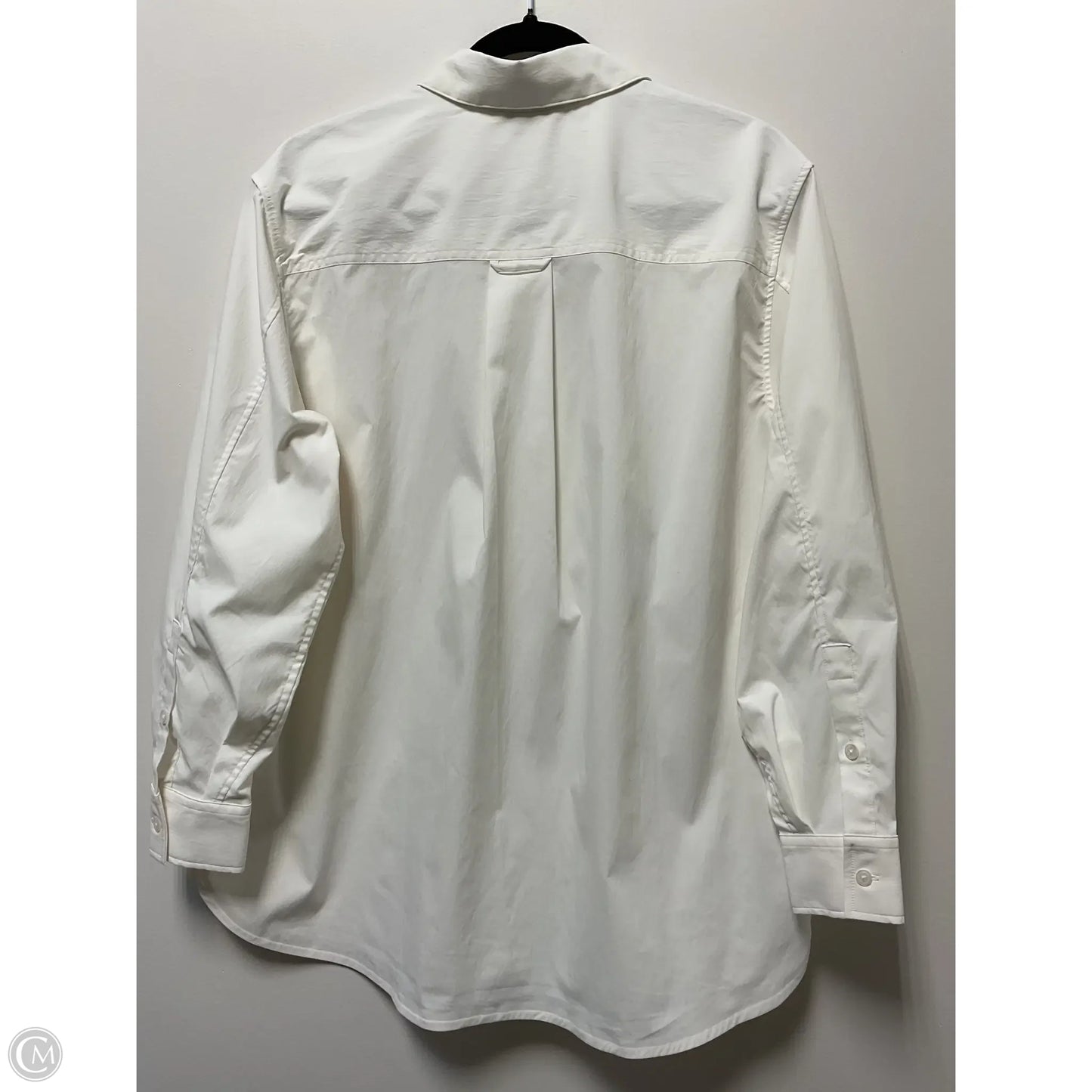 Top Long Sleeve By Athleta In White, Size: S