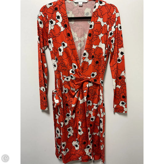 Dress Designer By Diane Von Furstenberg In Orange, Size: S