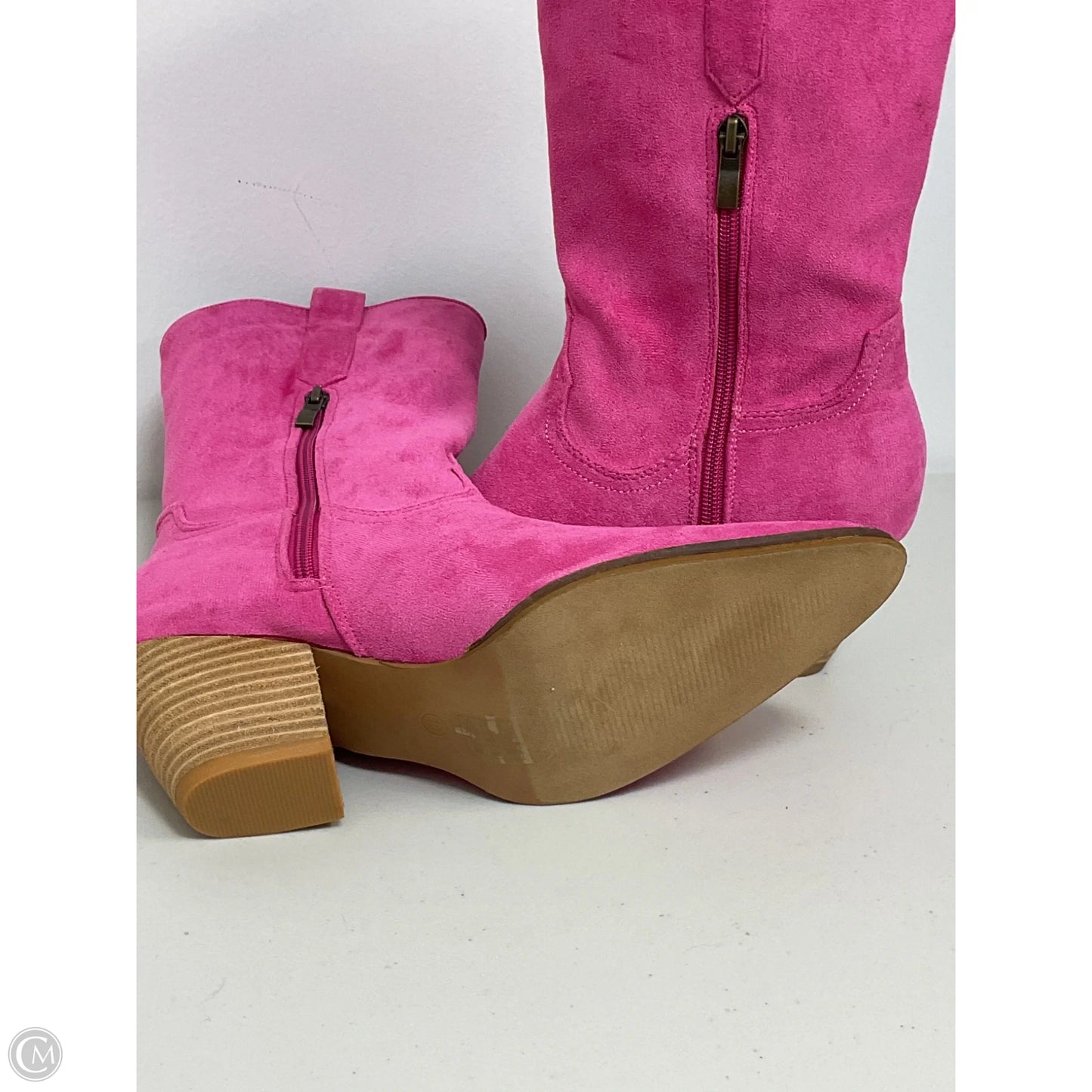 Boots Western By Cme In Pink, Size: 10