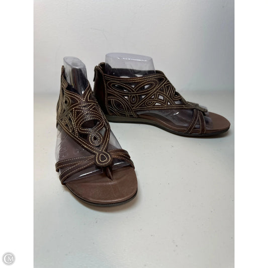Sandals Flats By Pikolinos In Brown, Size: 9