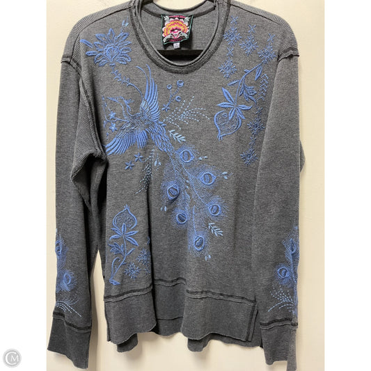 Top Long Sleeve By Johnny Was In Grey, Size: M