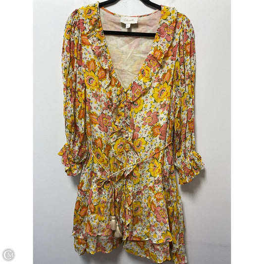 Dress Party Short By Cmb In Pink & Yellow, Size: M