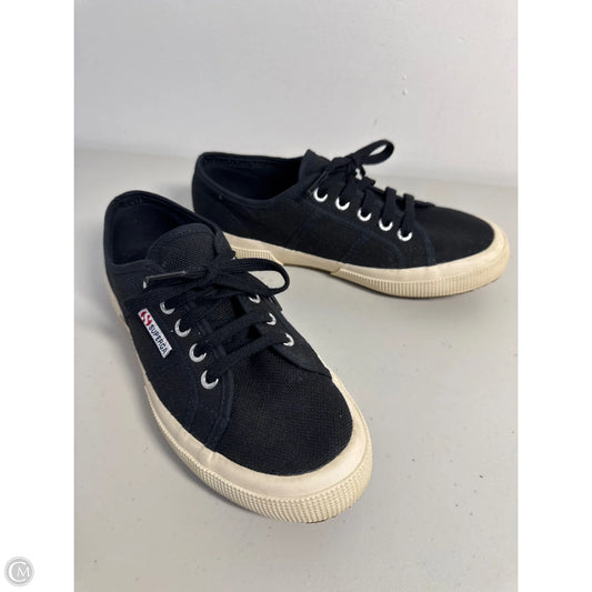 Shoes Sneakers By Superga In Black, Size: 6.5