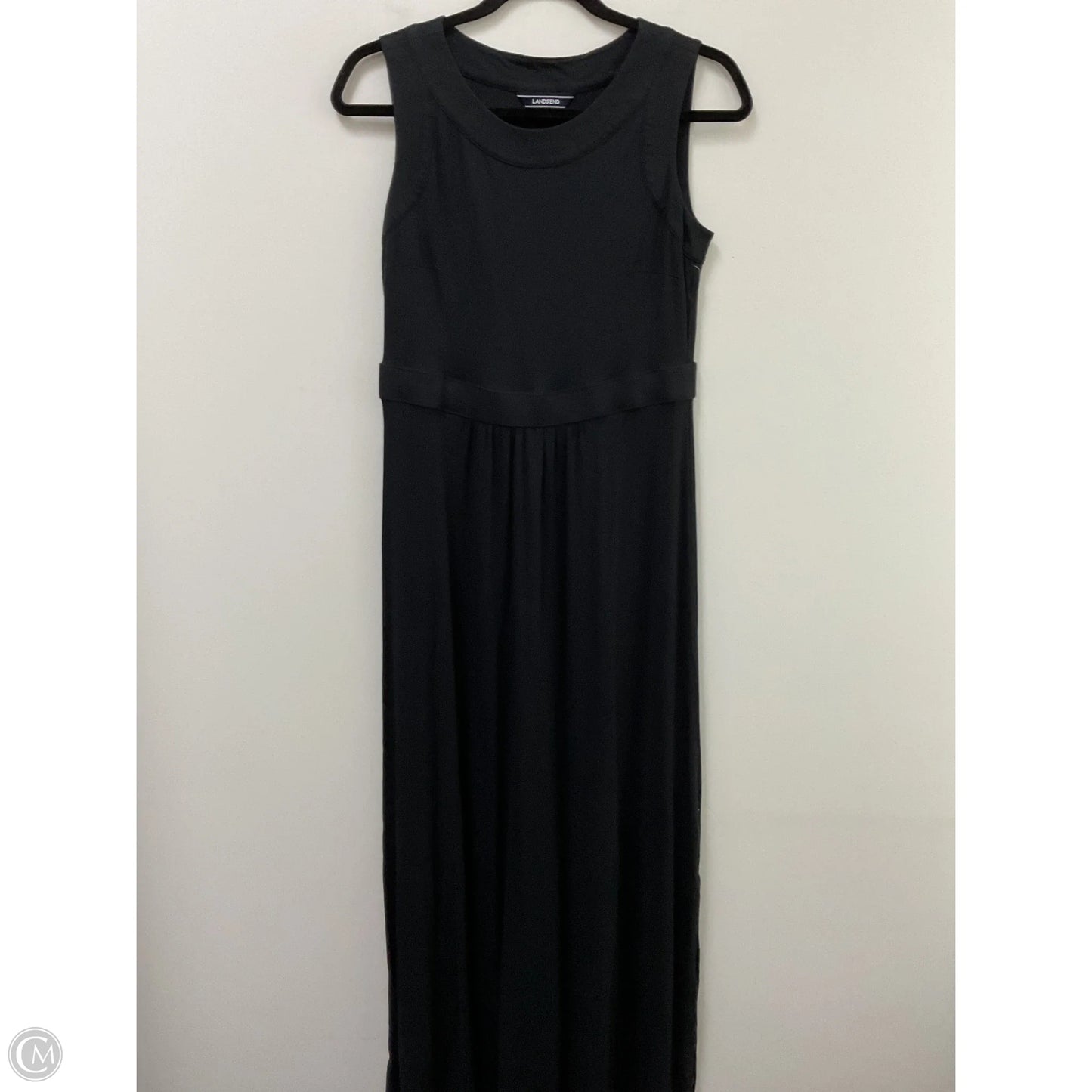 Dress Casual Maxi By Lands End In Black, Size: Xs