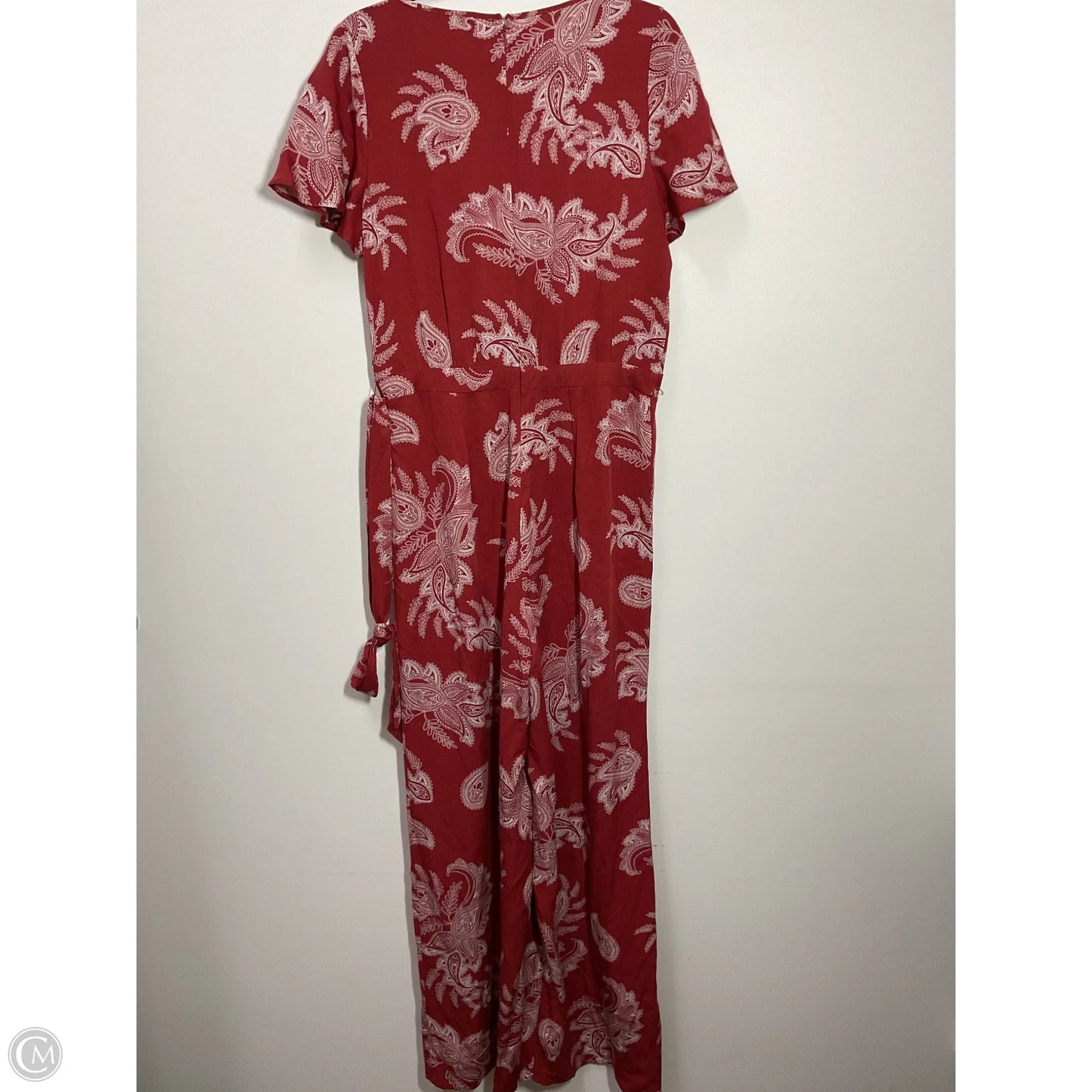 Jumpsuit By Just Fab In Orange & White, Size: M