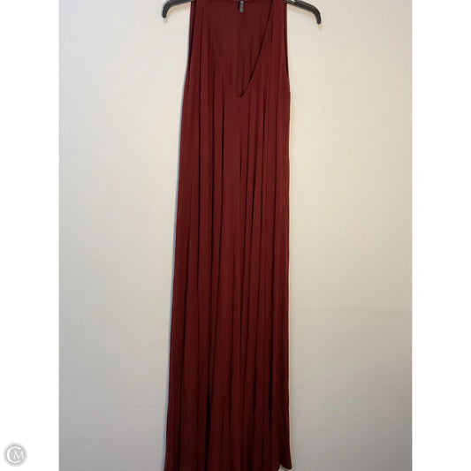 Dress Casual Maxi By Cmc In Maroon, Size: S