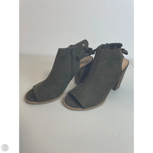 Sandals Heels Block By Lc Lauren Conrad In Green, Size: 8.5