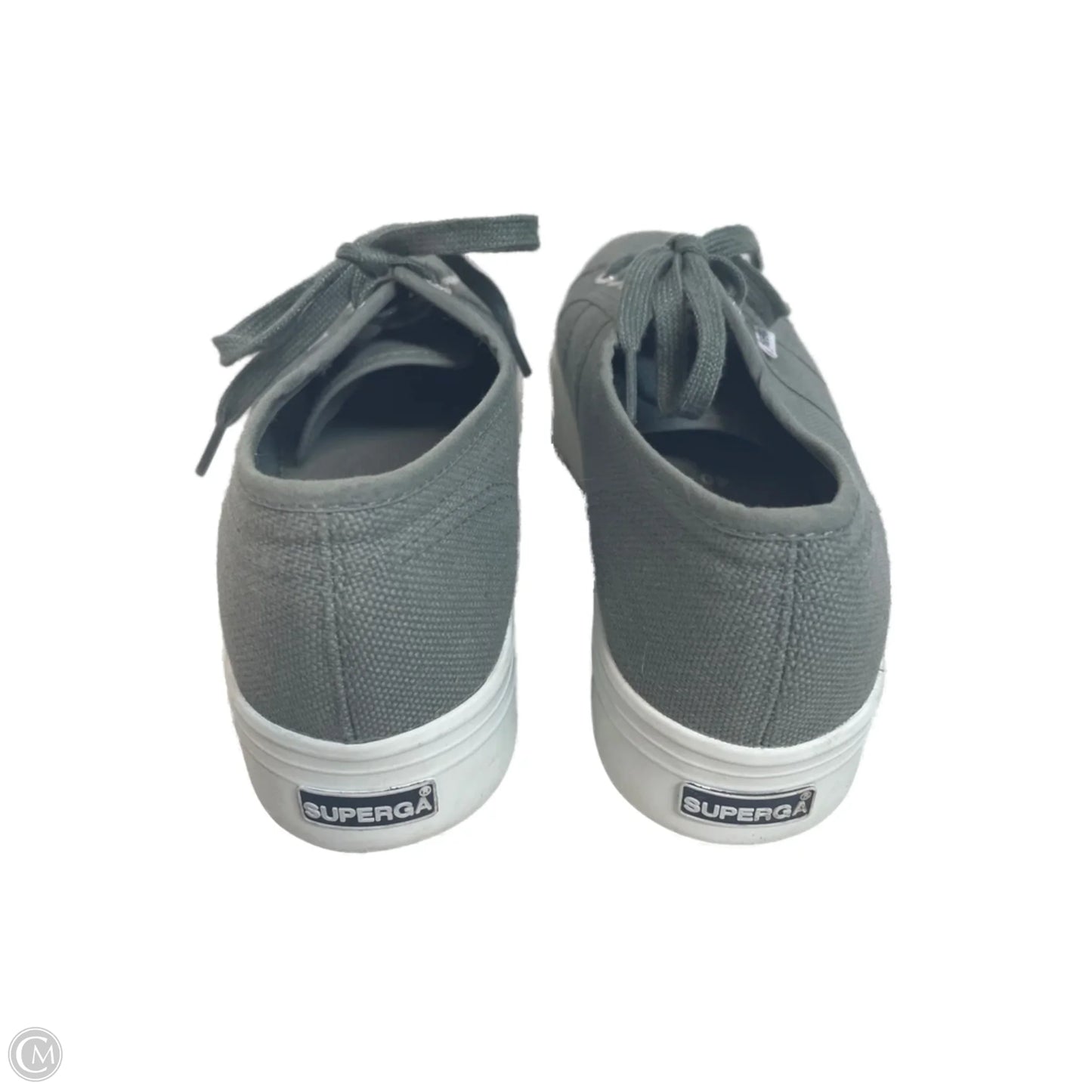Shoes Sneakers By Superga In Grey, Size: 9