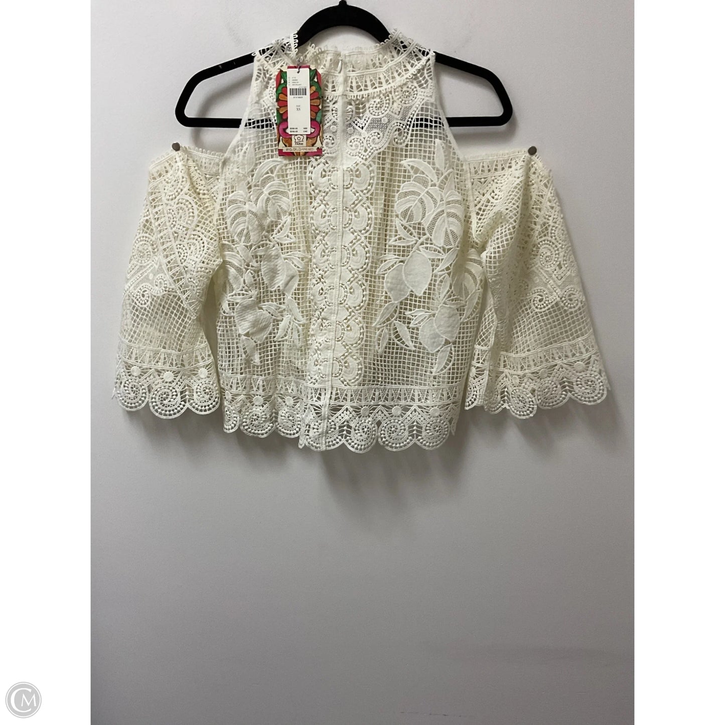 Top Long Sleeve By Farm Rio In Cream, Size: Xs