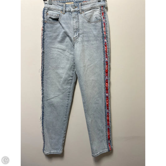 Jeans Straight By Pilcro In Blue Denim, Size: 4