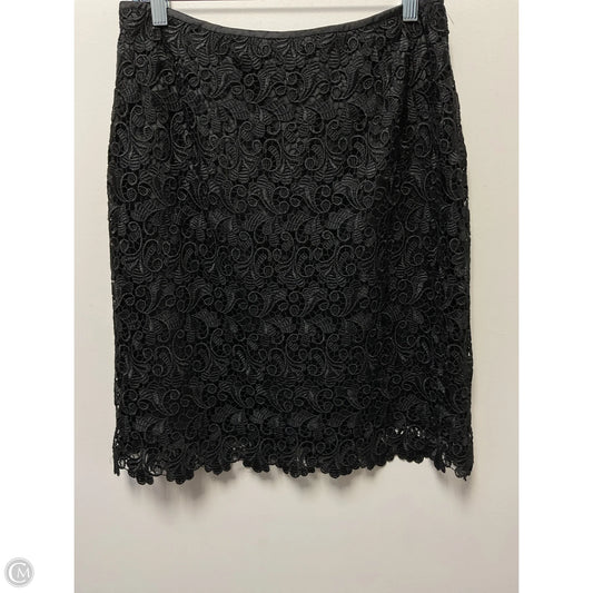 Skirt Midi By Tahari By Arthur Levine In Black, Size: 10