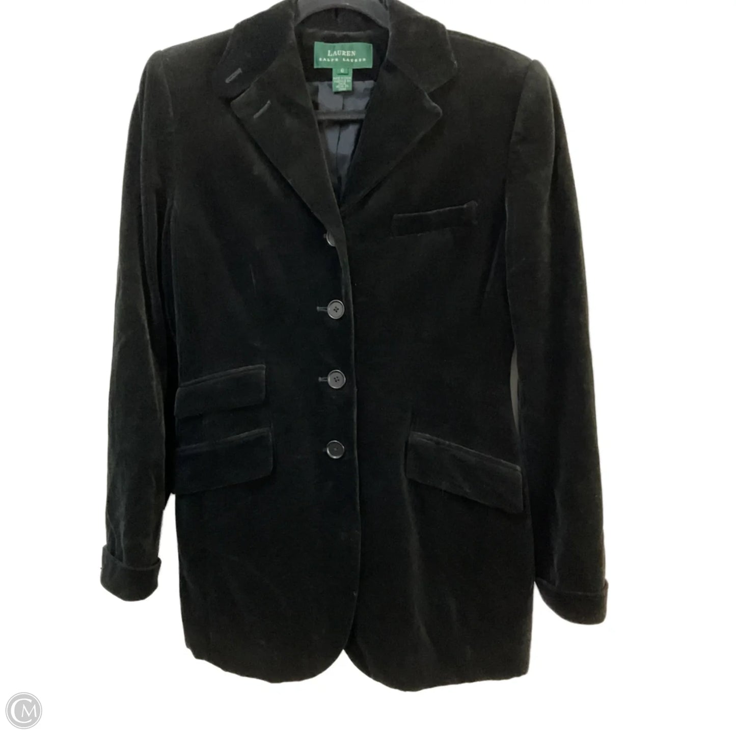 Blazer By Lauren By Ralph Lauren In Black, Size: S