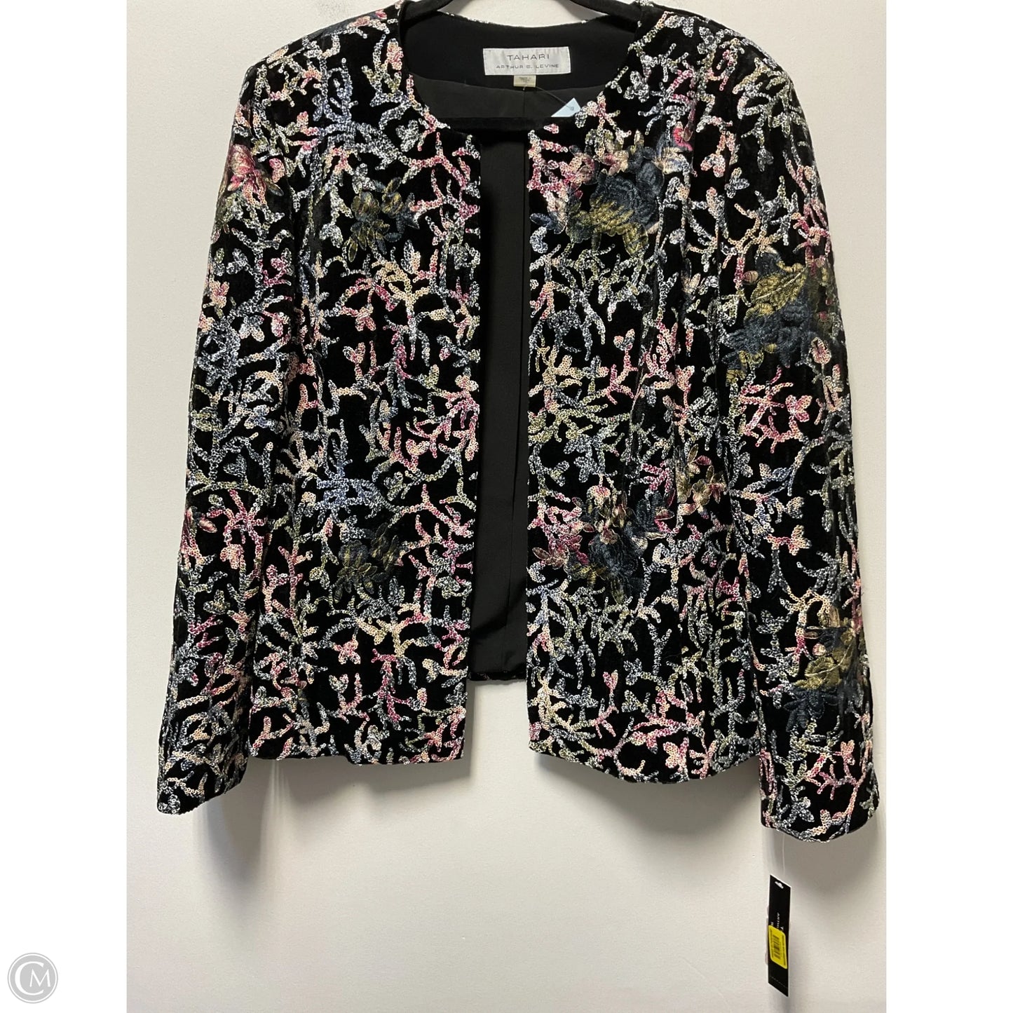 Jacket Other By Tahari By Arthur Levine In Black & Pink, Size: Xl