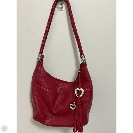 Handbag Leather By Brighton, Size: Large