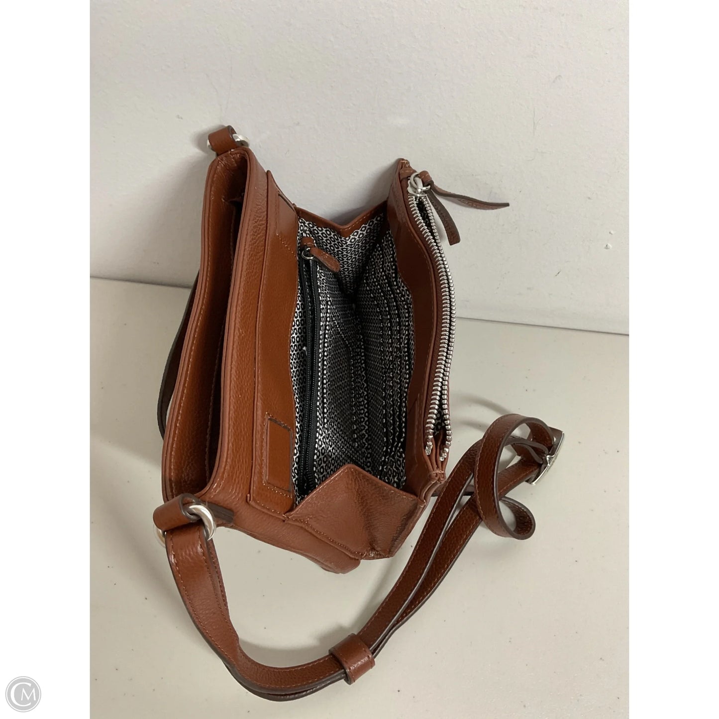 Crossbody Leather By Brighton, Size: Medium