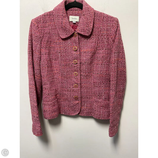 Blazer Designer By Neiman Marcus In Pink, Size: S