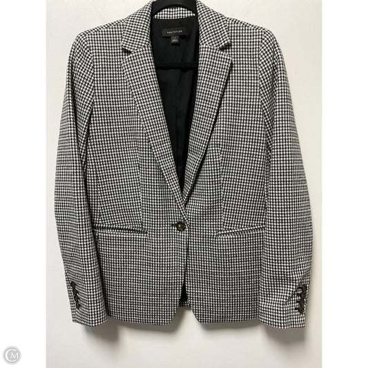Blazer By Ann Taylor In Black & White, Size: S