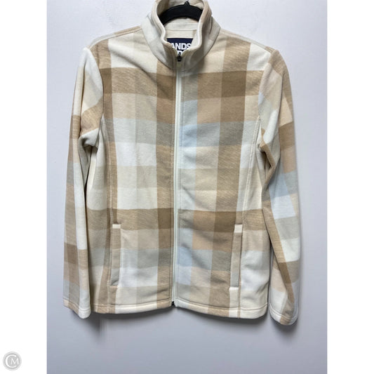 Athletic Fleece By Lands End In Cream & Tan, Size: S