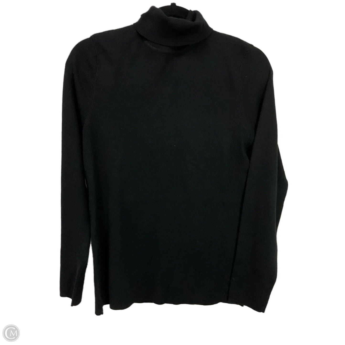 Top Long Sleeve By Chicos In Black, Size: L