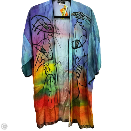 Kimono By Clothes Mentor In Multi-colored, Size: Osfm