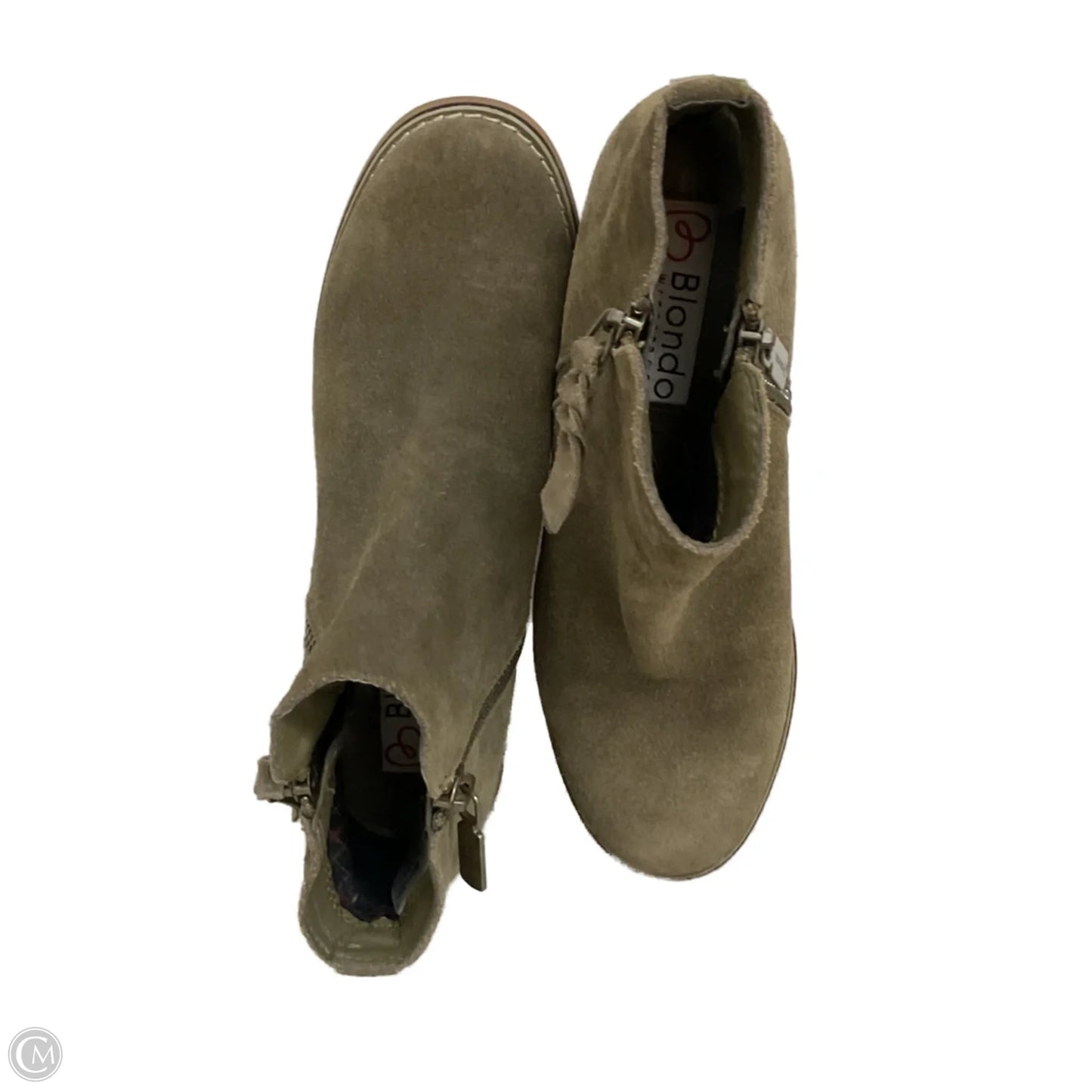 Boots Ankle Flats By Blondo In Green, Size: 5.5