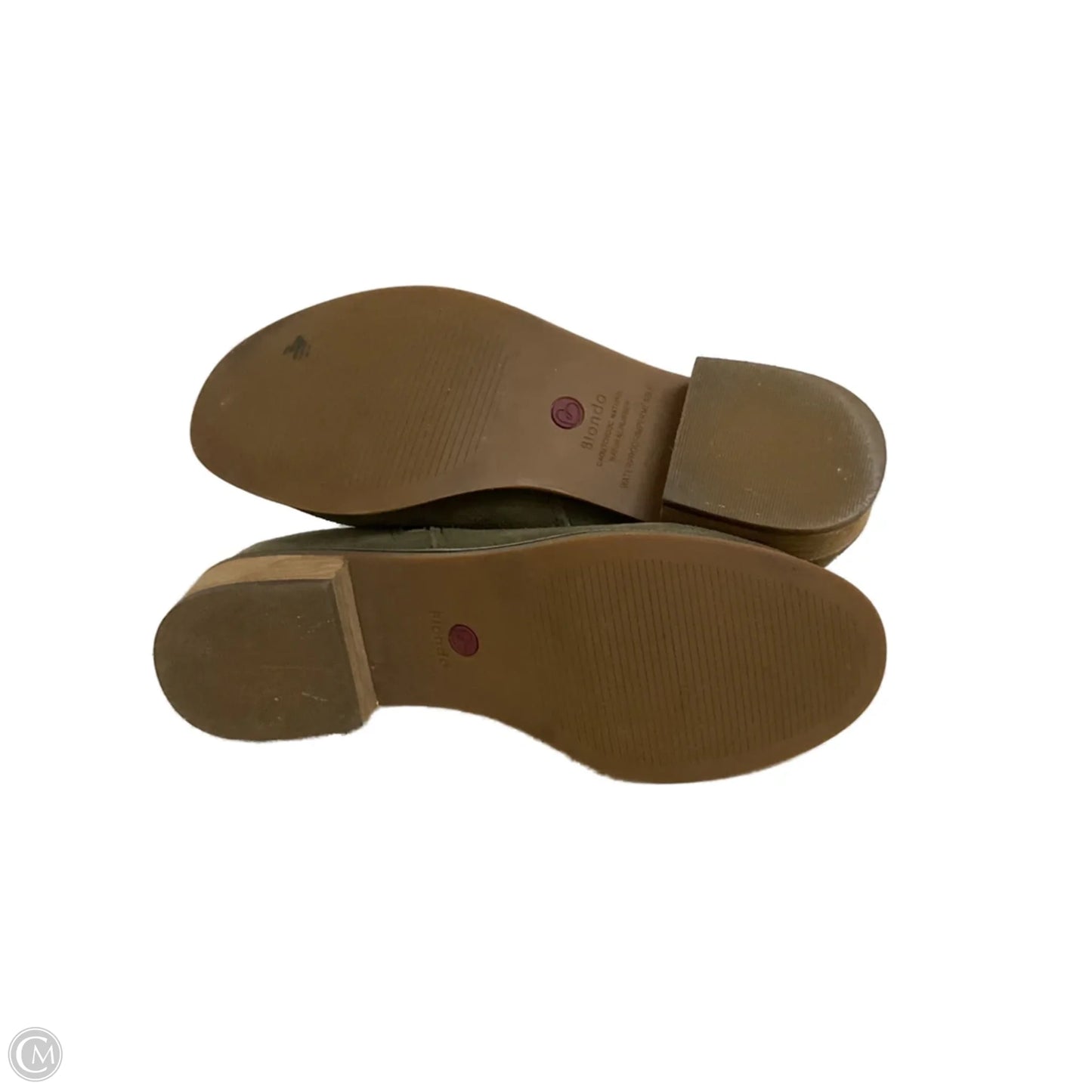 Boots Ankle Flats By Blondo In Green, Size: 5.5