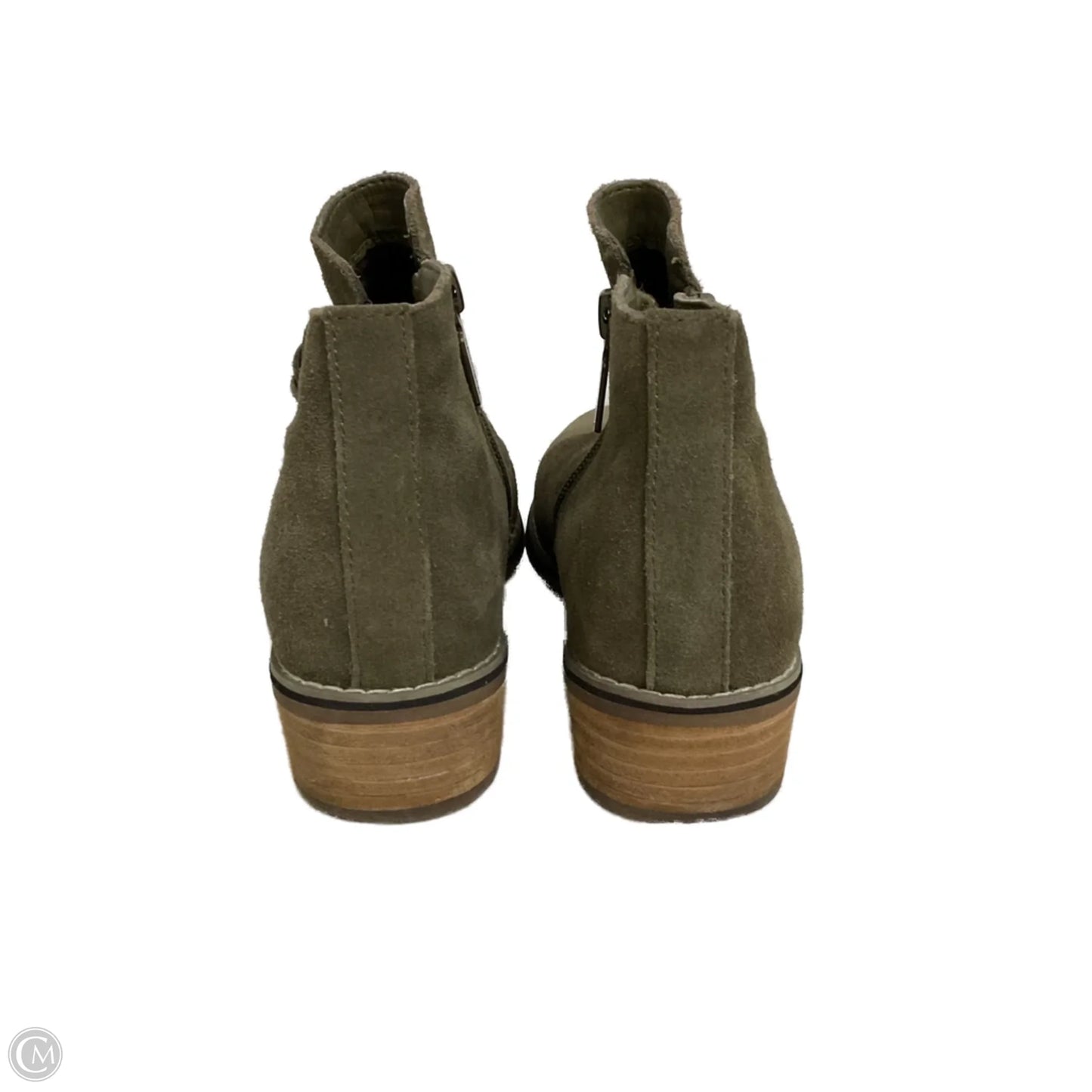 Boots Ankle Flats By Blondo In Green, Size: 5.5