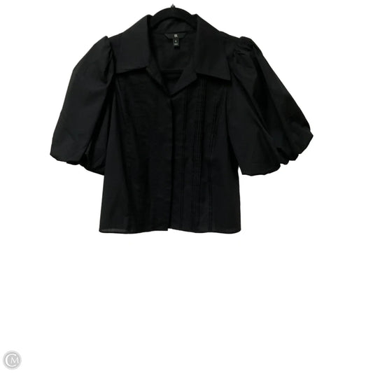 Top Short Sleeve By Banana Republic In Black, Size: S