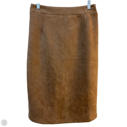 Skirt Midi By Solitaire In Tan, Size: M