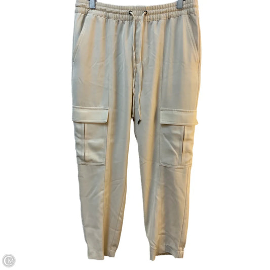 Athletic Pants By Banana Republic In Cream, Size: M