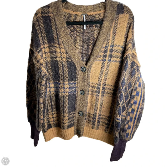 Sweater By Free People In Plaid Pattern, Size: Xs