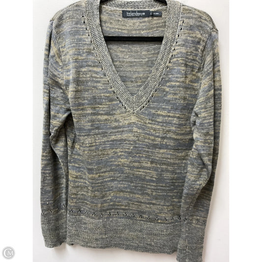 Sweater By Cma In Blue & Cream, Size: L