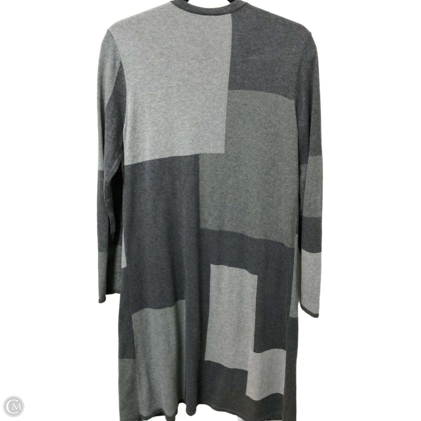 Sweater Cardigan By J. Jill In Black & Grey, Size: S