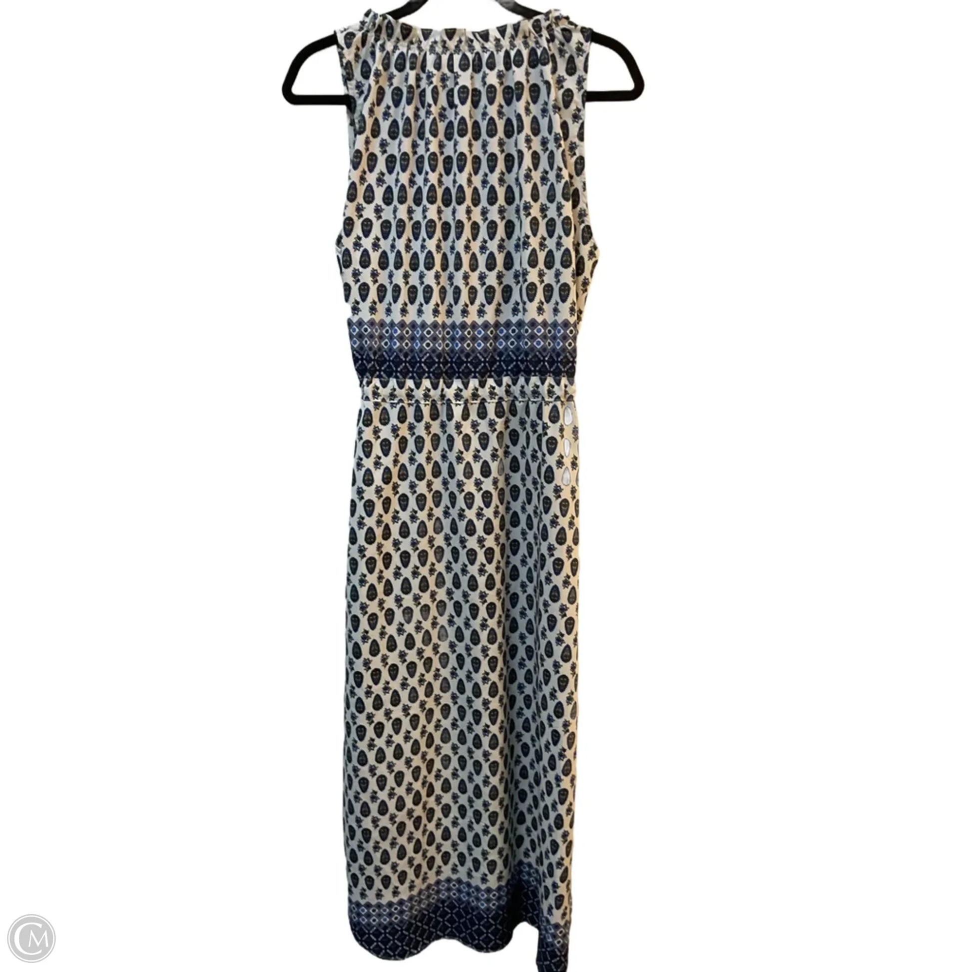 Dress Designer By Misa In Blue & White, Size: M – Clothes Mentor Littleton CO #133