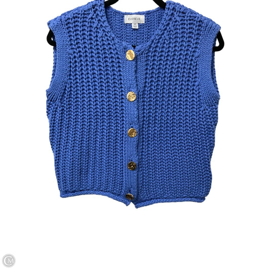 Vest Sweater By Evereve In Blue, Size: Xs