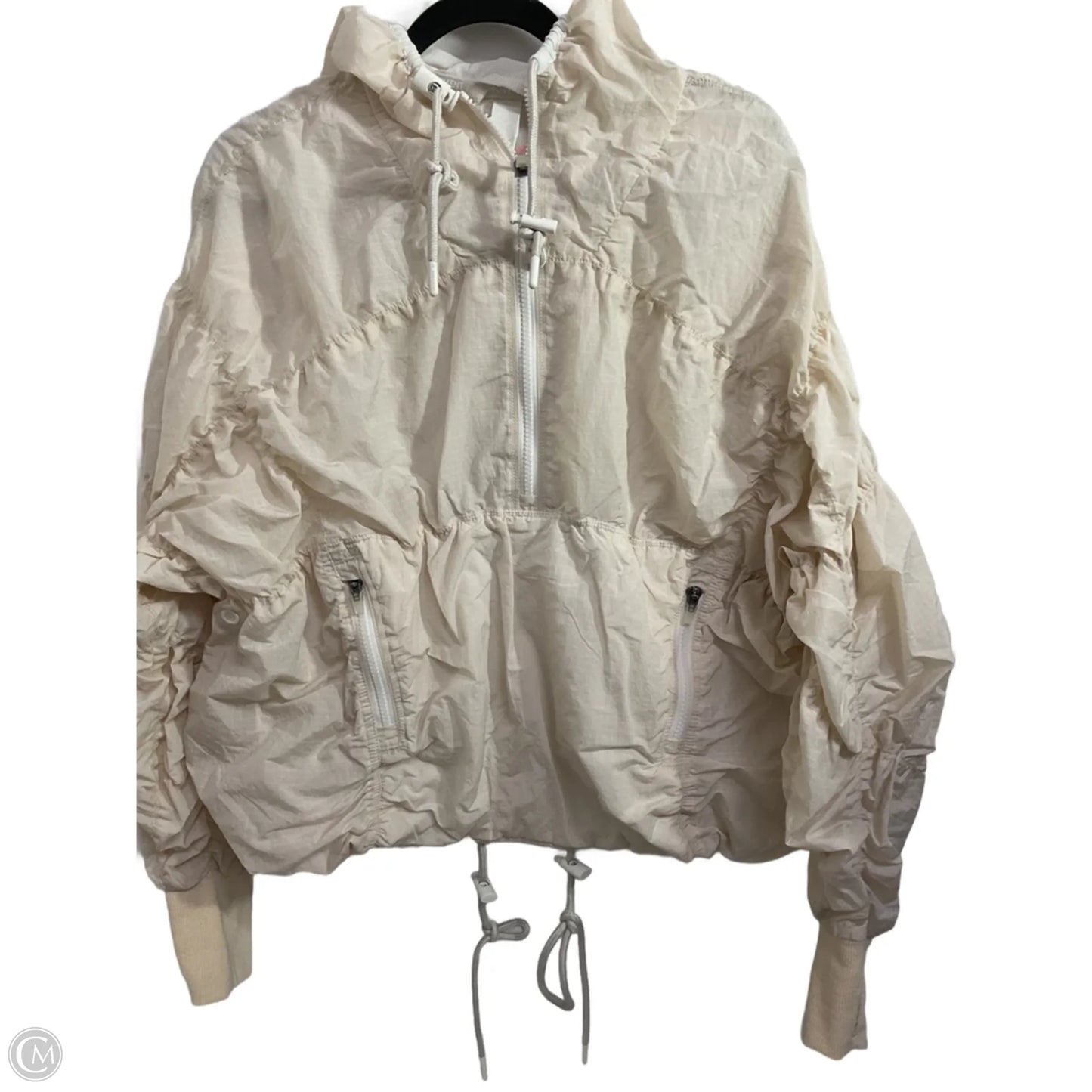 Athletic Jacket By Free People In Beige, Size: S