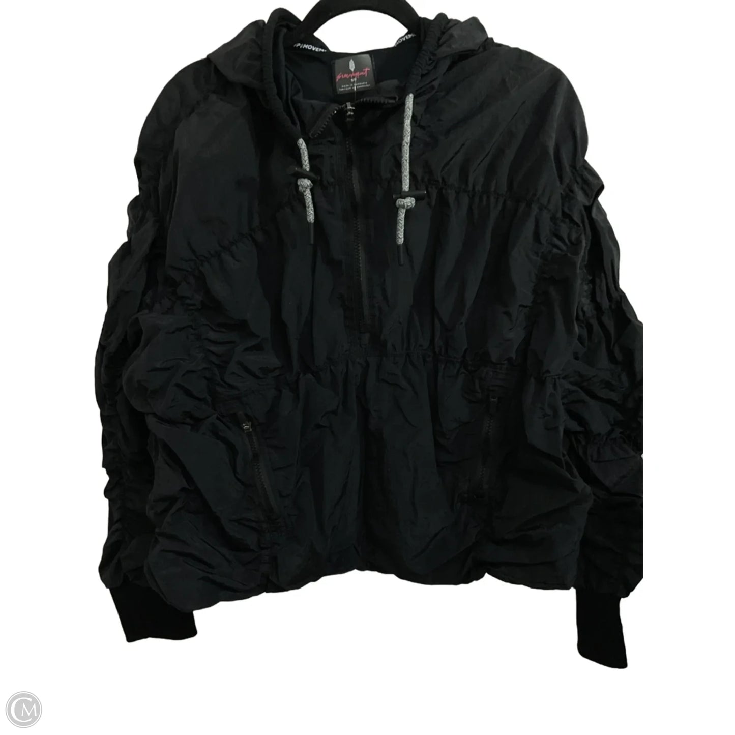 Athletic Jacket By Free People In Black, Size: S