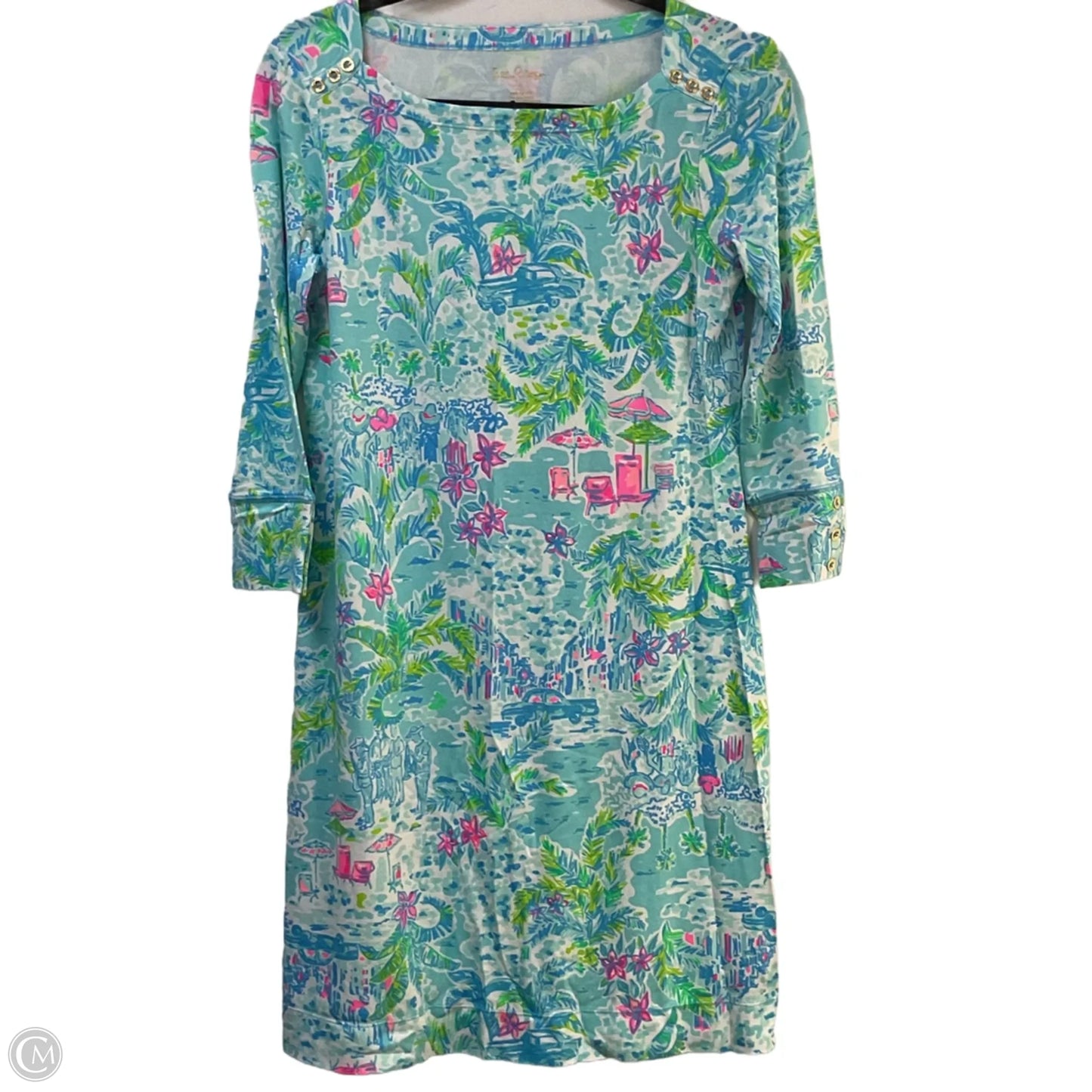 Dress Designer By Lilly Pulitzer In Blue & Pink, Size: S