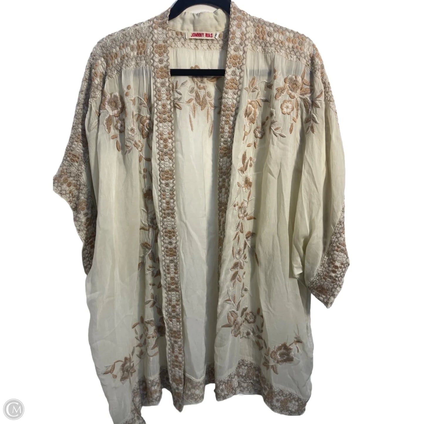 Kimono By Johnny Was In Beige, Size: M