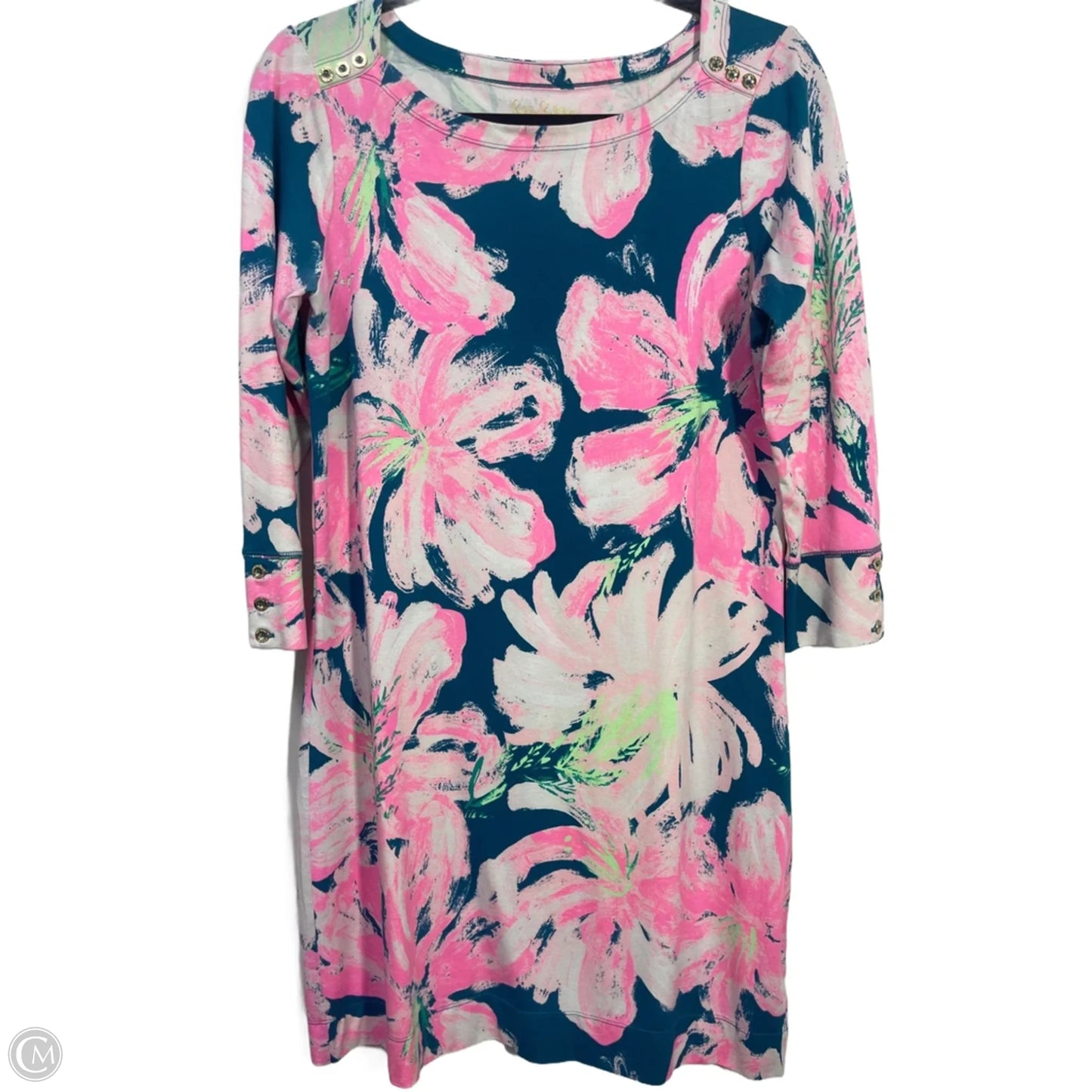 Dress Designer By Lilly Pulitzer In Blue & Pink, Size: M