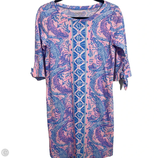 Dress Designer By Lilly Pulitzer In Blue & Pink, Size: S