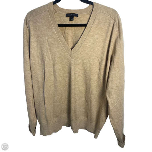 Sweater By Ann Taylor In Beige, Size: Xl
