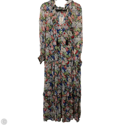 Dress Party Long By Anthropologie In Floral Print, Size: M