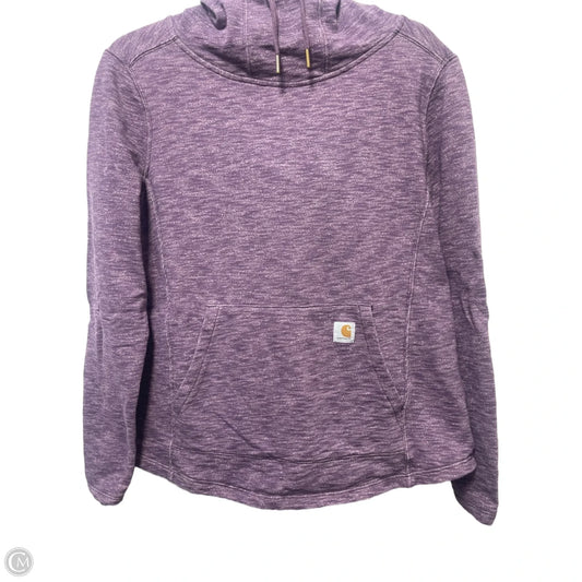 Sweatshirt Hoodie By Carhartt In Purple, Size: L