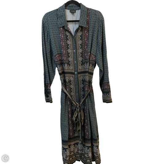 Dress Party Midi By J. Jill In Paisley Print, Size: 3x