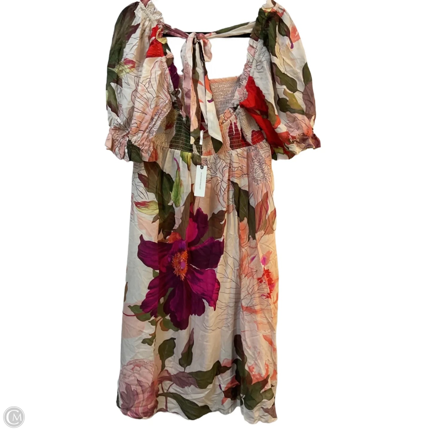 Dress Party Midi By Anthropologie In Floral Print, Size: M